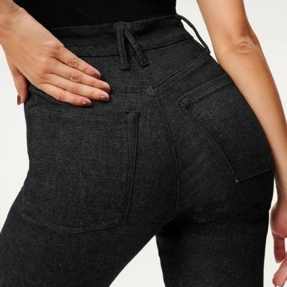 Good American Always Fits Good Legs Skinny Jeans Womens 6-12 Black NEW - Picture 2 of 16